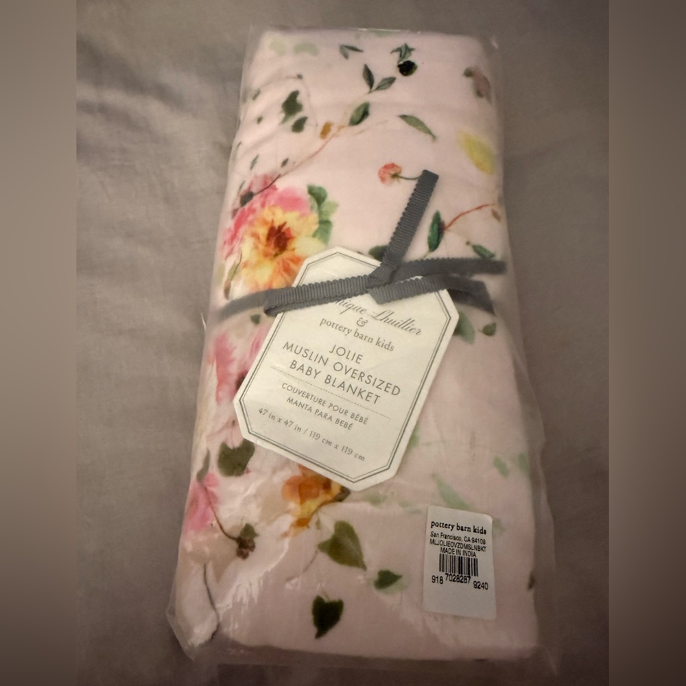 Pottery Barn Kids Muslin Baby Blanket - Monique Lhuillier
